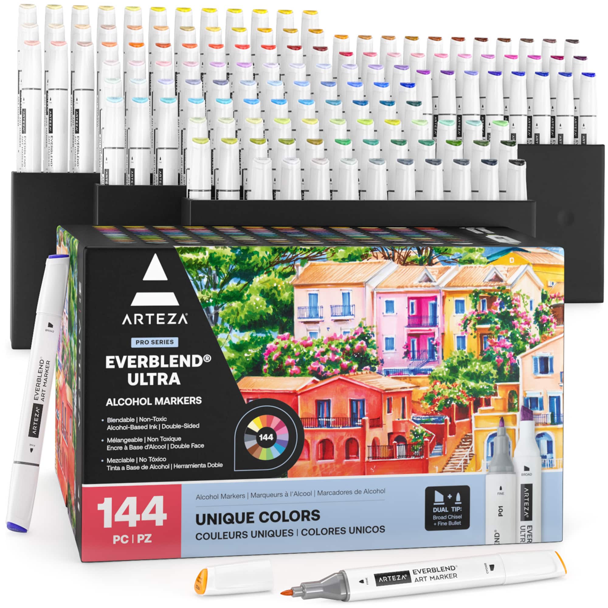 Arteza® 120 Color Dual Tip Alcohol Marker Set